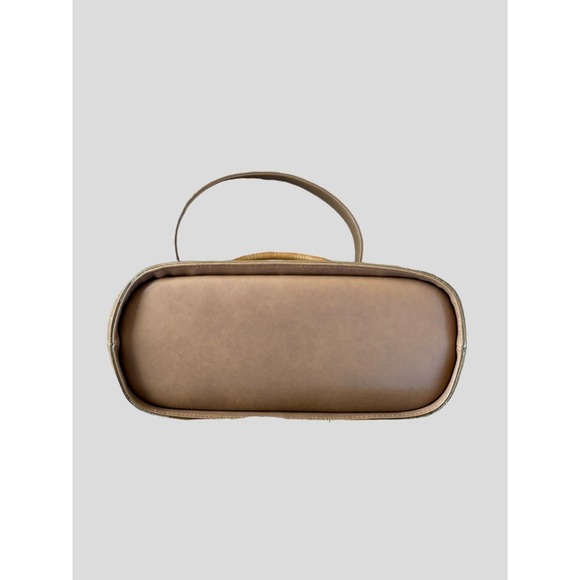 Fossil Floral Leather Canvas Handbag Purse With Leather Wallet Lot - Picture 8 of 16